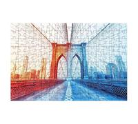 Jigsaw Puzzles for Adults 1000, Bridge Jigsaws 1000 Pieces for Adults, Impossible Jigsaws Puzzle Challenging Game for The Whole, Wooden Jigsaw Puzzles for Gifts for Women, Decor Theme:Geometry -1682