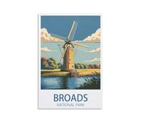 Jigsaw Puzzles for Adults 1000，Broads National Park England Lake Posters Paper Jigsaw Puzzle 1000 Pieces Adult Toys Decompression Game 70x50cm