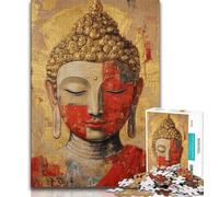 Jigsaw Puzzles for Adults 1000 Buddha Art 1000 Pieces for Teenagers,Stress Reliever Difficult Challenge Home Decoration Toys (size 38x26cm)