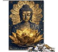 Jigsaw Puzzles for Adults 1000 Buddha Art, Brain Teaser For Wall Decoration Unique Birthday And Xmas Gifts for for Age 14 (Size 26x38cm)
