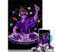 Jigsaw Puzzles for Adults 1000 Buddha Psychedelic DJ 1000 Piece Jigsaw,Learning Educational Toys Family Games Unique Birthday And Gifts 75x50cm