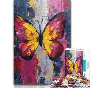 Jigsaw Puzzles for Adults 1000 Butterfly Oil Painting 1000 Pieces for Adults,Learning Educational Toys Family Games Gifts for Friends And Family (size 38x26cm)