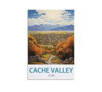 Jigsaw Puzzles for Adults 1000，Cache Valley Utah Of paper Puzzles Suitable For Adults Children Families Stress Relief Puzzle Games 38x26cm