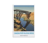 Jigsaw Puzzles for Adults 1000，Canadian River Railroad Bridge New Mexico Puzzles for Adults, Challenging Puzzles, Puzzle Game for The Whole for Women,Gifts for Men, 38x26cm