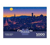 Jigsaw Puzzles for Adults 1000 Cappadocia Turkey Nightscape Illustration Adult Jigsaw Puzzle Hands-on Game Precision Cutting Gifts for Friends And Family 38x26cm/1000pcs