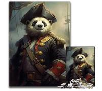Jigsaw Puzzles for Adults 1000 Captain Panda The Sailor Puzzles for Adults Educational Activity for Cognitive Skills Cognitive Skill Improvement 1000 PCS(75x50cm)