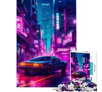 Jigsaw Puzzles for Adults 1000 Cars City Retro Adult Puzzles Hands-on Game Staycation Kill Time Birthday Present, Gifts, (Size 38x26cm)