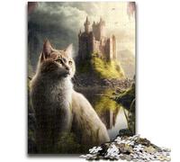 Jigsaw Puzzles for Adults 1000 Cats on Alien Planet Adult Jigsaw,learning Educational Is Ideal As A Gift for The Whole Family (26x38cm)