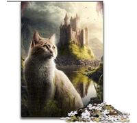 Jigsaw Puzzles for Adults 1000 Cats on Alien Planet Jigsaw Puzzle Made of Wood, Ideal for Office, Bedroom, Living Room Decor 1000pcs(50x75cm)