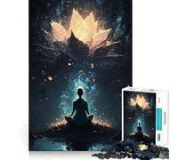 Jigsaw Puzzles for Adults 1000 Celestial Meditative State Premium Cut Play Creative Game Toy Idle Fun Time Christmas Art Display (50x75cm)