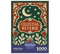 Jigsaw Puzzles for Adults 1000 Celestial Reverie Art Nouveau Illustration Puzzle for Adults Relaxing Games But Fun And Humorous Challenging To Complete 38x26cm/1000pcs