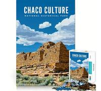 Jigsaw Puzzles for Adults 1000 Chaco Culture Nt Hist Park Premium Cut Play Creative Game Toy Idle Fun Time Christmas Art Display (38x26cm)