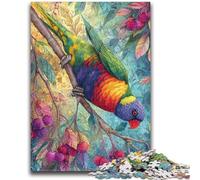 Jigsaw Puzzles for Adults 1000 Cheeky Rainbow Bird Puzzles,Family Game Stress Reliever Difficult Challenge Suitable for Couples (50x75cm)