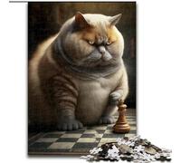 Jigsaw Puzzles for Adults 1000 Chess Cat Puzzle Creative Family Game & Home Decor, for Teenagers (size : 26x38cm)