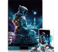 Jigsaw Puzzles for Adults 1000 Chess Universe Puzzles,Challenging Game Gifts for Is Ideal As A Gift for The Whole Family 38x26cm