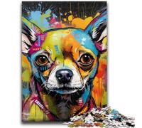 Jigsaw Puzzles for Adults 1000 Chimpanzee Graffiti 1000 Piece Jigsaw,Learning Educational Toys Family Games Unique Birthday And Gifts (26x38cm)