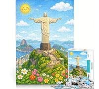 jigsaw puzzles for adults 1000 Christ The Redeemer Brazil | 38x26cm For family fun Interesting stress reduction gifts for friends and family