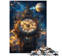 Jigsaw Puzzles for Adults 1000 Chrono Cosmos Celestial Clockwork Jigsaw for Teenagers Stress Reliever Difficult And Challenge Toys Educational Games (75x50cm/1000pcs)