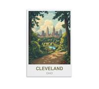 Jigsaw Puzzles for Adults 1000，Cleveland Ohio Puzzles for Adults, Challenging Puzzles, Puzzle Game for The Whole for Women,Gifts for Men, 38x26cm