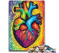 Jigsaw Puzzles for Adults 1000 Color Heart for Age 14+ Brain Teaser Game Best Gift for Adults And Teenagers 50x75cm