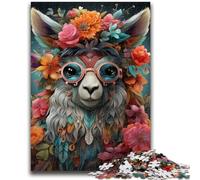 Jigsaw Puzzles for Adults 1000 Colorful Alpacas Adult Jigsaw,learning Educational Is Ideal As A Gift for The Whole Family (75x50cm)