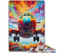 Jigsaw Puzzles for Adults 1000 Colorful Art Airplane Puzzles for Teenagers,Challenging Game Toys Wall Decoration Unique Birthday And Xmas Gifts (26x38cm)