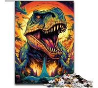 Jigsaw Puzzles for Adults 1000 Colorful Art Dinosaur JigsawPuzzle 1000 Pieces for Adults for Teenagers Challenging Toy Games size : 50x75cm