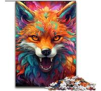 Jigsaw Puzzles for Adults 1000 Colorful Art Fox Puzzles for Adults size : 50x75cm Perfect for Teenagers & Collectors, Ideal Home Decor & Travel Gift