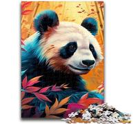 Jigsaw Puzzles for Adults 1000 Colorful Art Panda 1000 Piece Jigsaw,Learning Educational Toys Family Games Unique Birthday And Gifts (50x75cm)