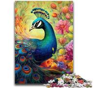 Jigsaw Puzzles for Adults 1000 Colorful Art Peacock Teenager Puzzles,Challenging Game for Is Ideal As A Gift for The Whole Family (50x75cm)