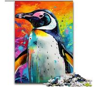 Jigsaw Puzzles for Adults 1000 Colorful Art Penguin 1000 Pieces Puzzles for Adults Challenging DIY Brain Teaser, Interactive Family Game (Szie 50x75cm)