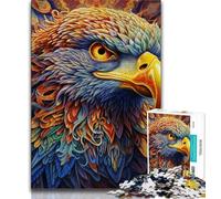 Jigsaw Puzzles for Adults 1000 Colorful Eagle Puzzles,Challenging Game Gifts for Is Ideal As A Gift for The Whole Family 38x26cm