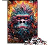 Jigsaw Puzzles for Adults 1000 Colorful Gorillas 1000 Pieces Puzzles for Adults Challenging DIY Brain Teaser, Interactive Family Game (Szie 50x75cm)