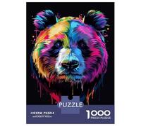 Jigsaw Puzzles for Adults 1000 Colorful Panda Portrait Adult Jigsaw Puzzle Hands-on Game Precision Cutting Gifts for Friends And Family 52x38cm/1000pcs