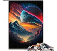 Jigsaw Puzzles for Adults 1000 Colorful Planet Mountains Made of Wood, for Teenagers Age Group 14+, Home Decor 50x75cm DIY Art Decor