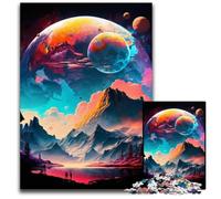 Jigsaw Puzzles for Adults 1000 Colorful Planet Mountains Puzzles for Adults Birthday Gift Idea, Challenging Brain Teaser Game 26X38CM/10.23x14.96inch