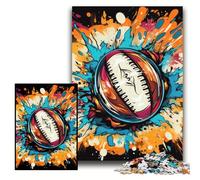 Jigsaw Puzzles for Adults 1000 Colorful Rugby Challenging Puzzles 26x38 cm Educational Toy for Teenagers, Home Office Decor