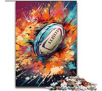 Jigsaw Puzzles for Adults 1000 Colorful Rugby Impossible Jigsaw Puzzles for Adults size 26x38cm Challenging Brain Teaser for Teenagers, Family Fun Interactive Game