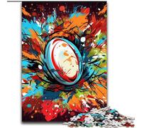 Jigsaw Puzzles for Adults 1000 Colorful Rugby Jigsaw Puzzles for Adults Home Decor Brain Teaser Game for Teenagers & Family Interaction size : 38x26cm