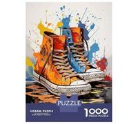 Jigsaw Puzzles for Adults 1000 Colorful Sneakers with Abstract Artwork Puzzle for Adults Anti-Stress Toys Improve Memory Gifts for Friends And Family 38x26cm/1000pcs