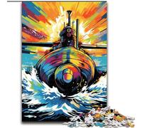 Jigsaw Puzzles for Adults 1000 Colorful Submarine 1000 Piece Jigsaw Puzzle Challenging DIY Art for Enthusiasts, for Relaxation (Szie 26x38 cm)