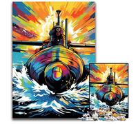 Jigsaw Puzzles for Adults 1000 Colorful Submarine Puzzles for Adults for Home Decor, Ideal Christmas & New Year Gift for Teenagers 26X38CM/10.23x14.96inch