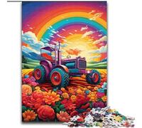 Jigsaw Puzzles for Adults 1000 Colorful Tractor Adult Jigsaw Puzzles 1000 Pieces Challenging Brain Teaser for Teenagers, Perfect for Home Decor Or Gift size : 50x75cm