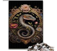 Jigsaw Puzzles for Adults 1000 Coloured Metal Snake Challenging Puzzles size 50x75cm Brain Teaser, Adult Game, Family Interactive Activity