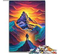 Jigsaw Puzzles for Adults 1000 Colourful Beautiful Mountains Made of Wood, for Teenagers Age Group 14+, Home Decor 50x75cm DIY Art Decor