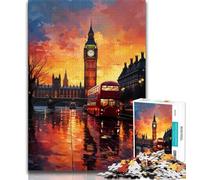 Jigsaw Puzzles for Adults 1000 Colourful Big Ben Teenager Puzzles,family Fun Games Is Ideal As A Gift for The Whole Family (size 38x26cm)