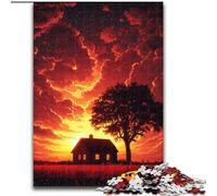 Jigsaw Puzzles for Adults 1000 Colourful Clouds Jigsaw Puzzles Made of Wood,Interactive Family Game, DIY Home Decor, Challenging Brain Teaser Gift 1000pcs(50x75cm)