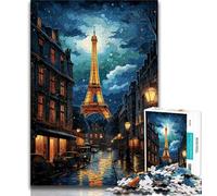 Jigsaw Puzzles for Adults 1000 Colourful Eiffel Tower Puzzles for Teenagers,Challenging Game for Is Ideal As A Gift for The Whole Family 26x38cm