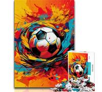 Jigsaw Puzzles for Adults 1000 Colourful Football Sports 1000 Pieces for Adults,Fun Games Every Piece Is Unique - Challenging Family Fun Game (size 38x26cm)