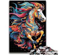 Jigsaw Puzzles for Adults 1000 Colourful Horses Puzzles for Adults,for Educational Game Challenge Toy Birthday Present, Gifts, Wall Art (50x75cm)